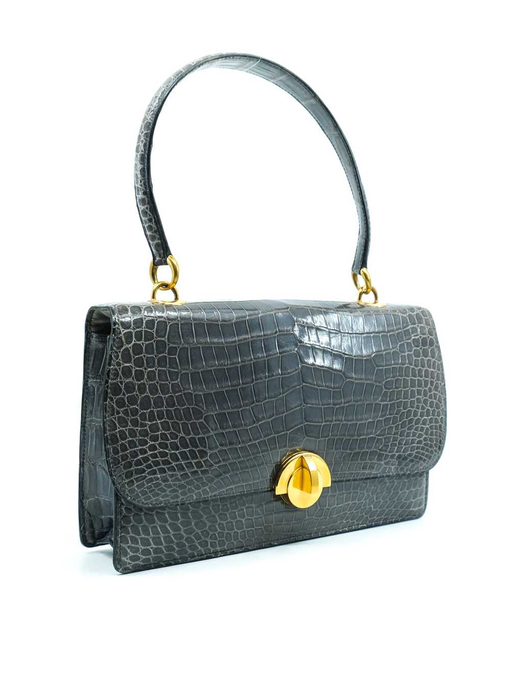 Hermes Crocodile Top Handle Bag - image 3