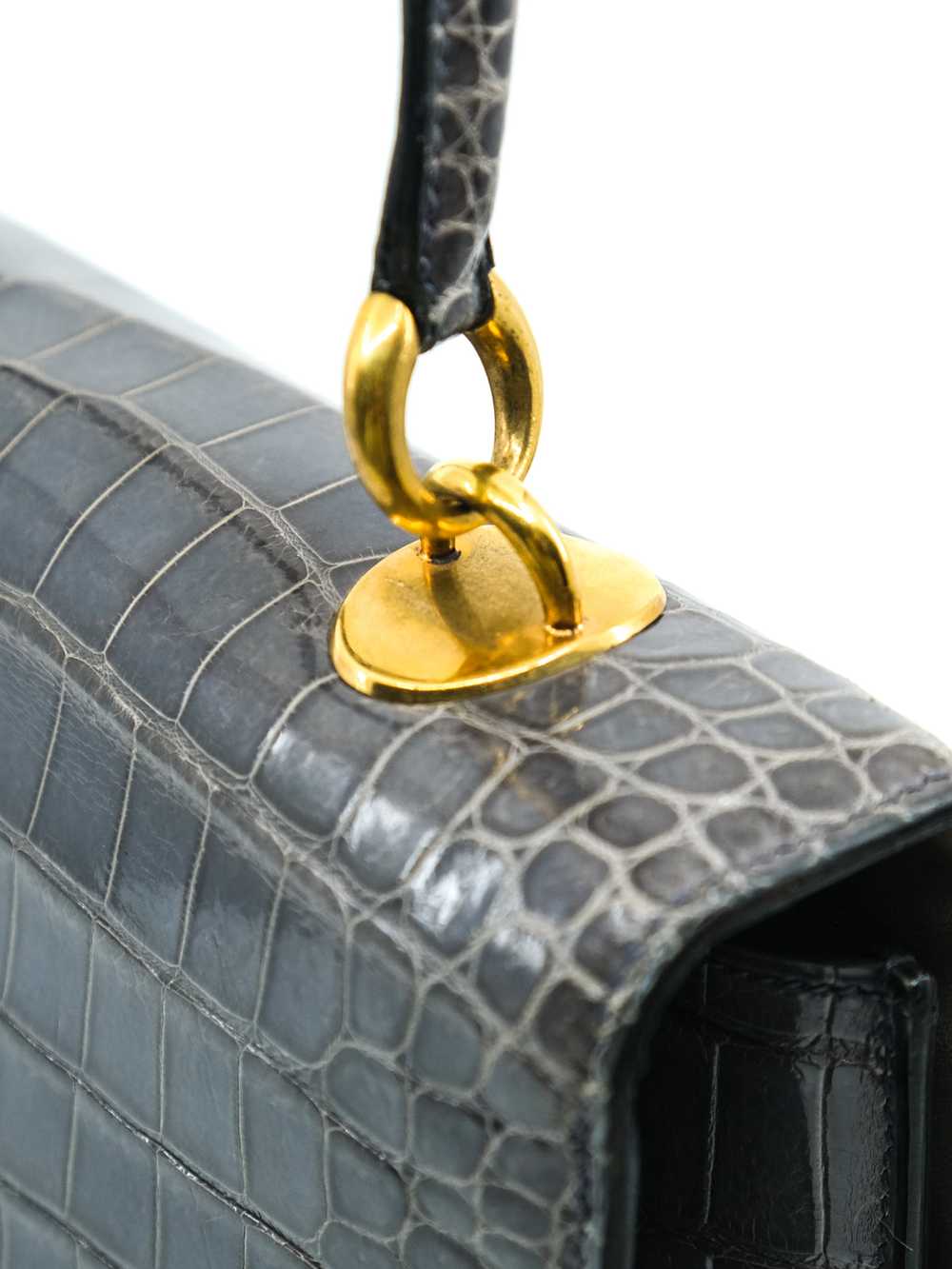 Hermes Crocodile Top Handle Bag - image 8