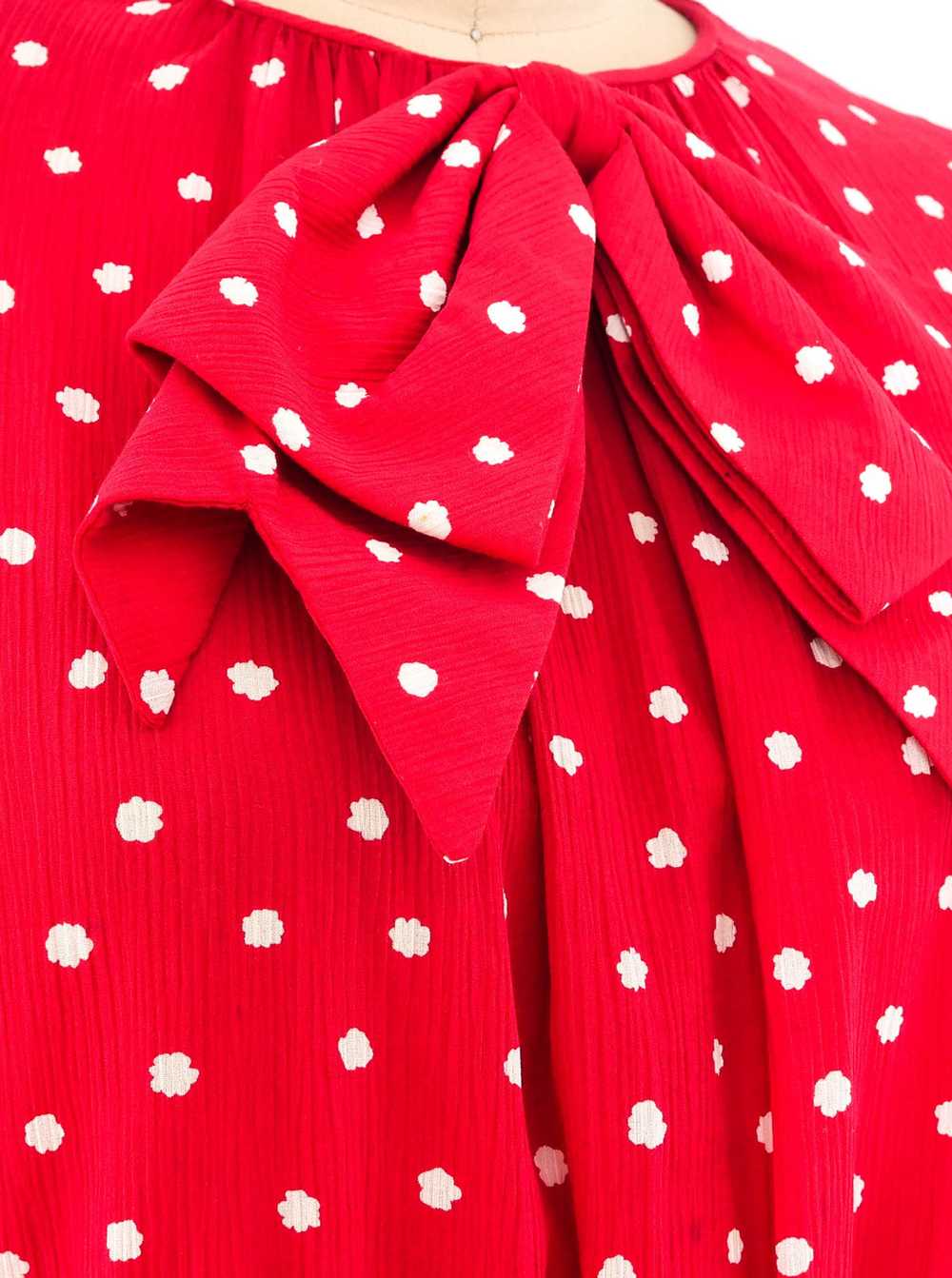 Jean Patou Dotted Red Dress - image 2