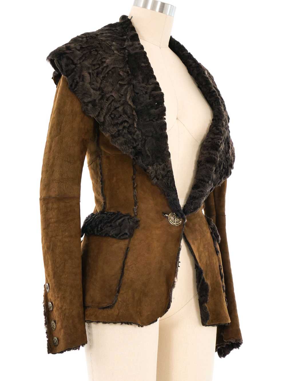 Jean Paul Gaultier Astrakhan Shearling Jacket - image 3