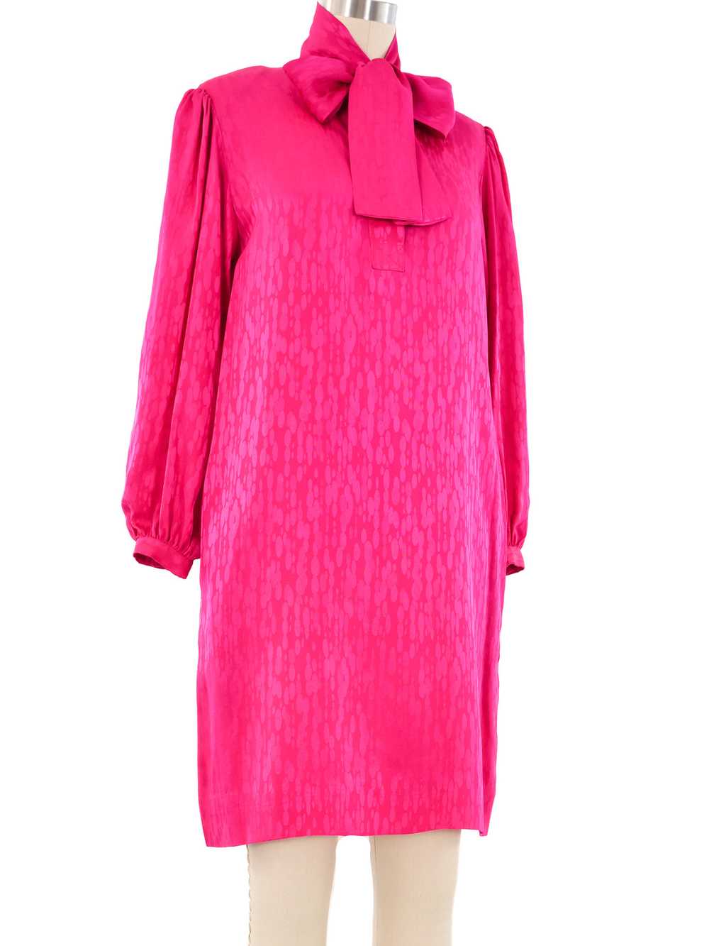 Jacquard Silk Shirt Dress - image 3