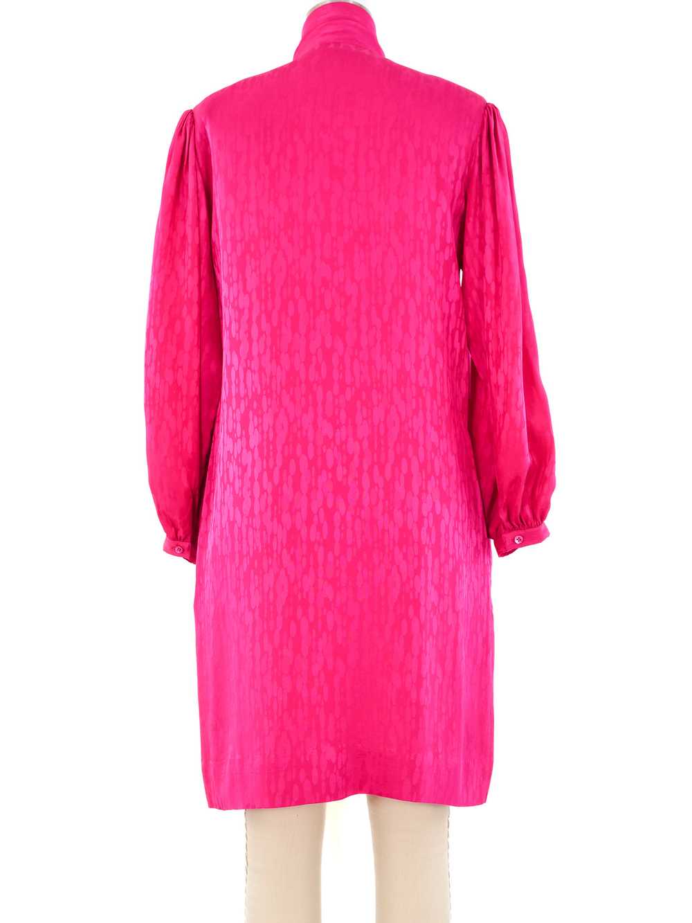 Jacquard Silk Shirt Dress - image 4