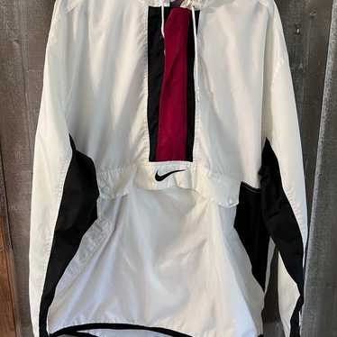 Vintage 1990’s Nike pullover wind breaker white b… - image 1