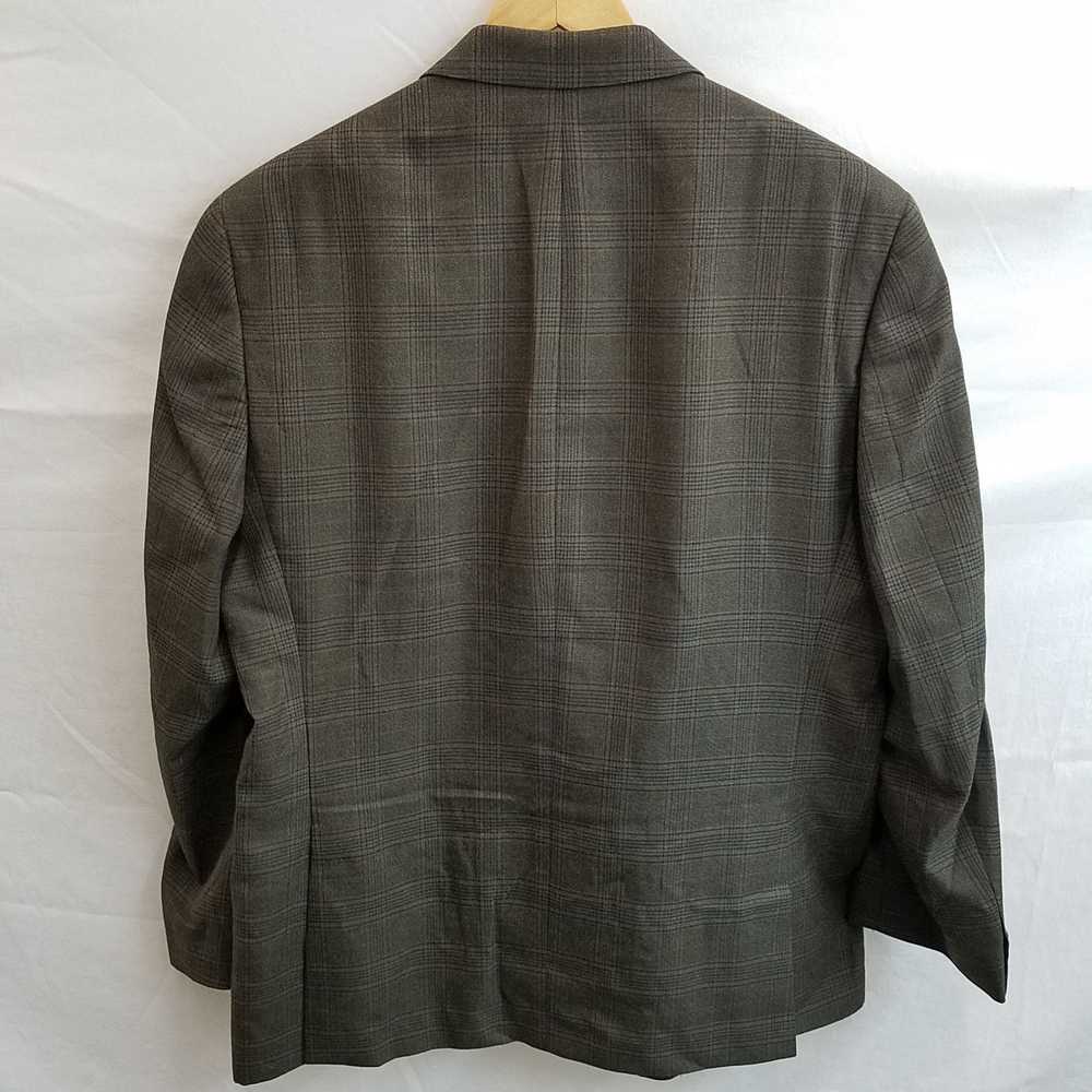 Michael Kors Men's Brown Plaid Suit Jacket Size 4… - image 2