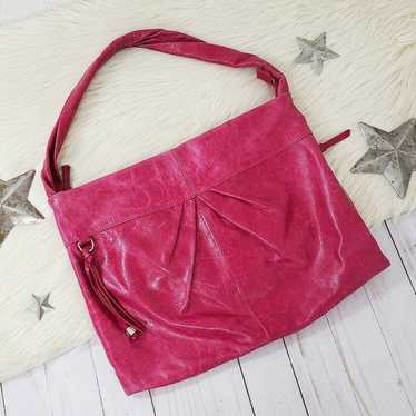 HOBO Betty Shoulder Bag Fuchsia pink leather