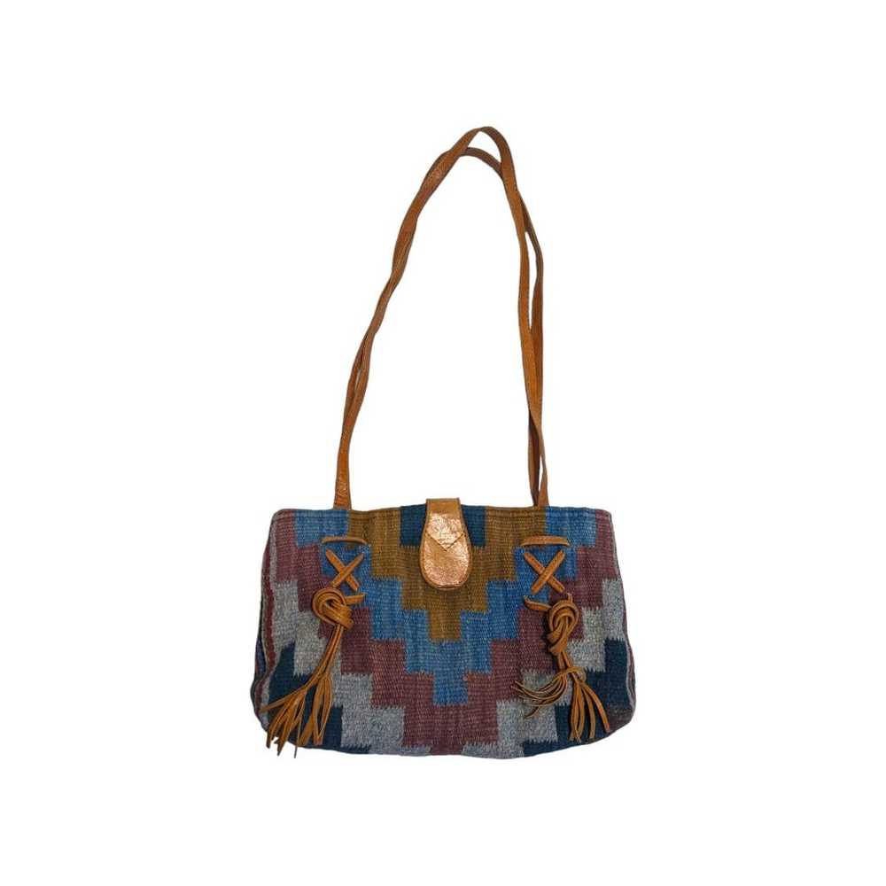 Vintage Southwestern Mohair Purse Shoulder Bag Wo… - image 1