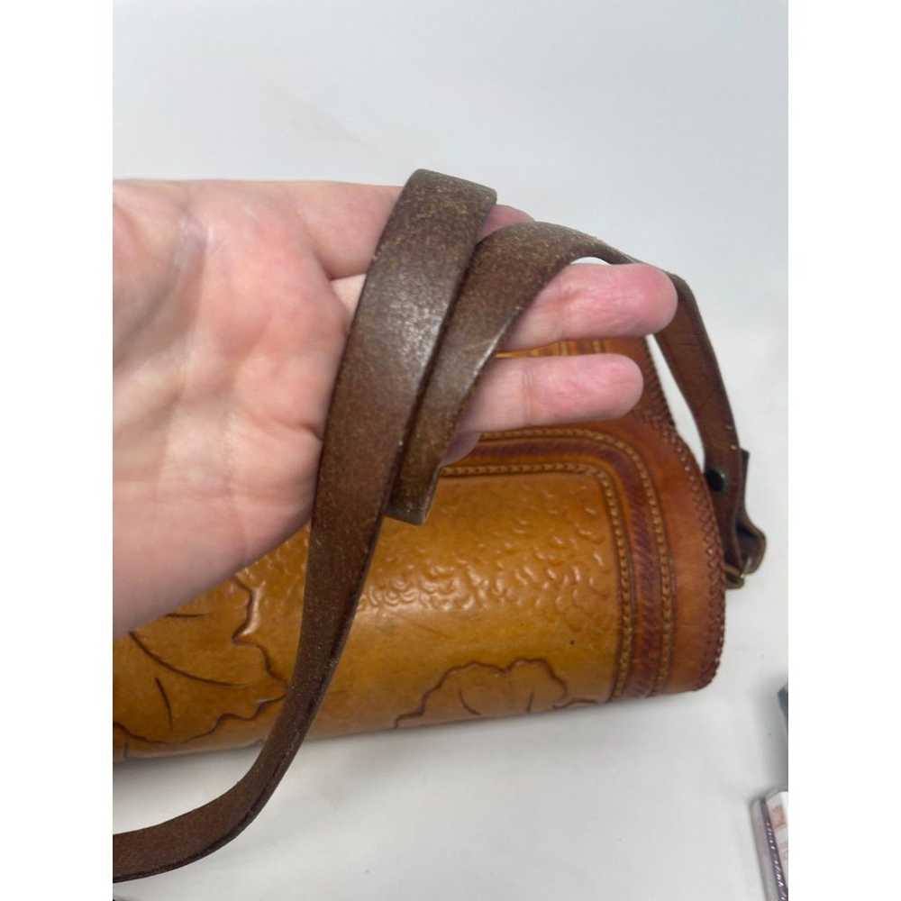 Artisan Vintage Leather Saddle Bag Hand Tooled We… - image 7