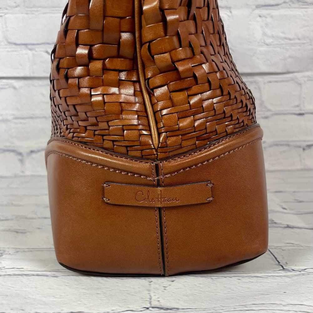 EUC Cole Haan Woven Leather Genevieve Whiskey Bro… - image 5