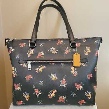 Coach Gallery Tote with WildFlower Print - image 1
