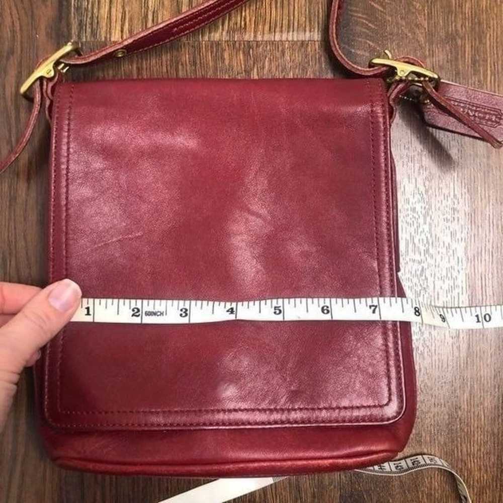 Coach Legacy Flap Vintage Leather Red Cr - image 2