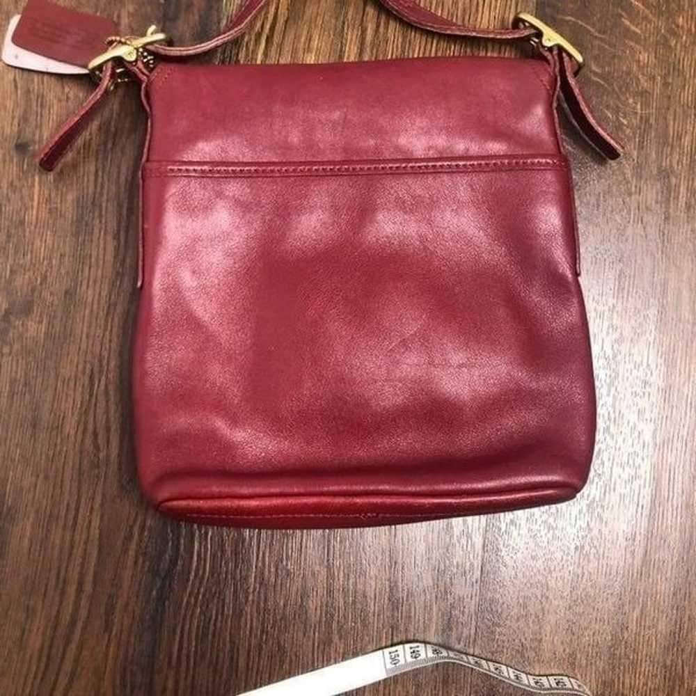 Coach Legacy Flap Vintage Leather Red Cr - image 4