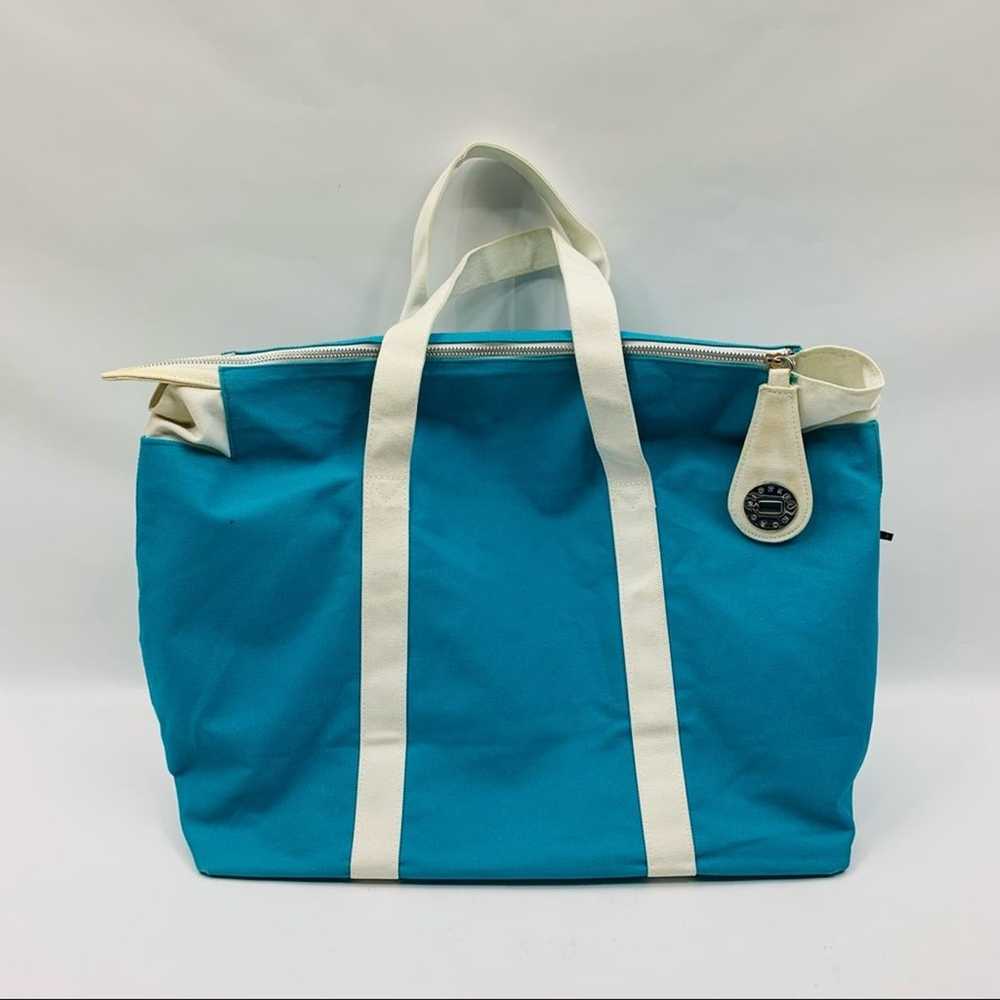 Island Michael Kors Blue and White Weekender Bag - image 11