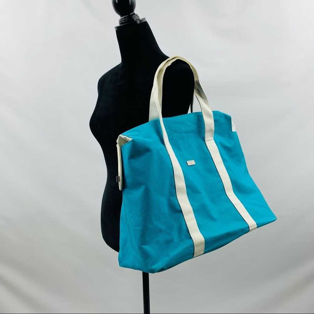 Island Michael Kors Blue and White Weekender Bag - image 1