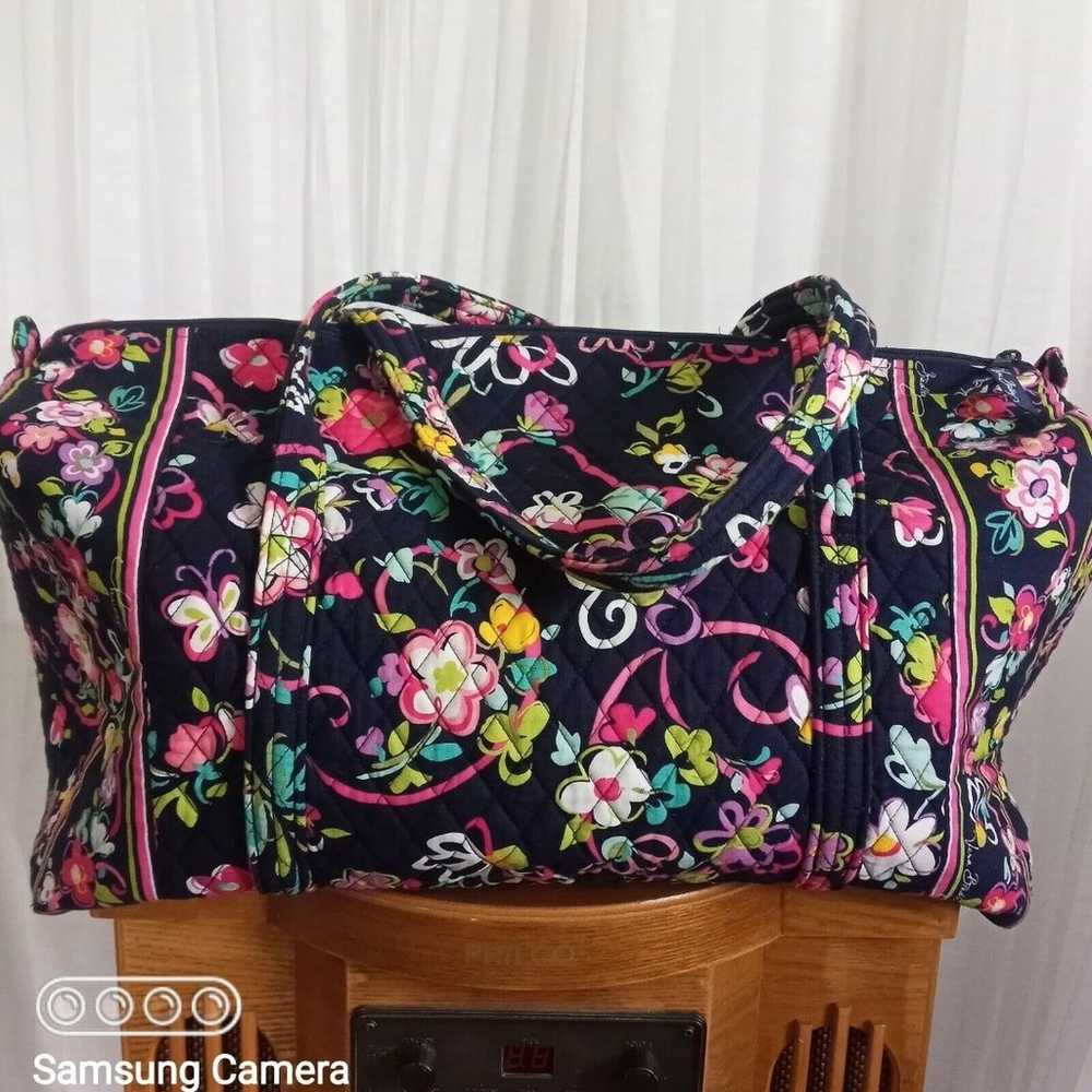 VERA BRADLEY Duffle XL Travel Bag NEW Quilted Cot… - image 10