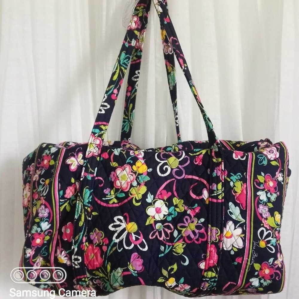 VERA BRADLEY Duffle XL Travel Bag NEW Quilted Cot… - image 11