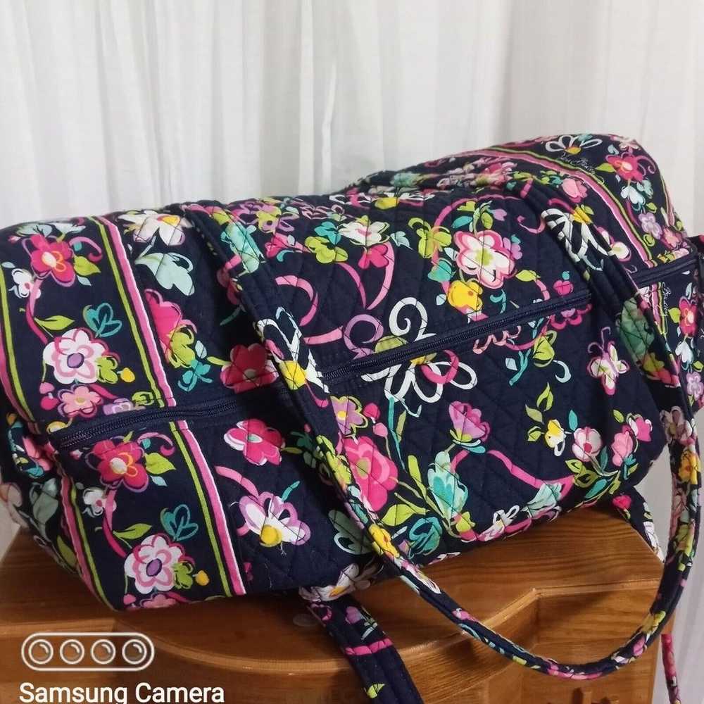 VERA BRADLEY Duffle XL Travel Bag NEW Quilted Cot… - image 3