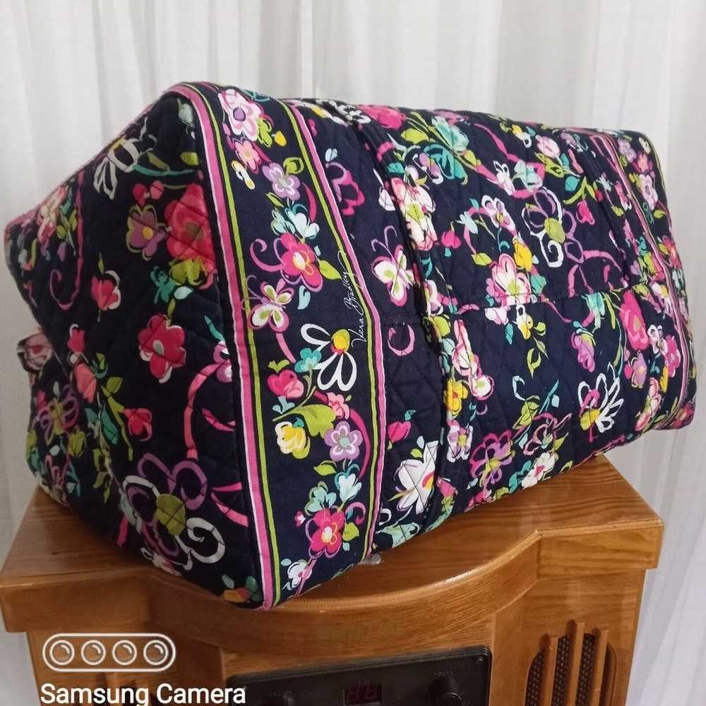 VERA BRADLEY Duffle XL Travel Bag NEW Quilted Cot… - image 6