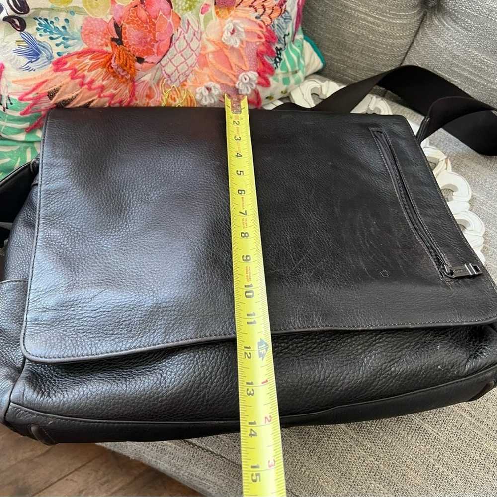Tumi Leather Laptop Crossbody Handbag Purse Bag - image 11