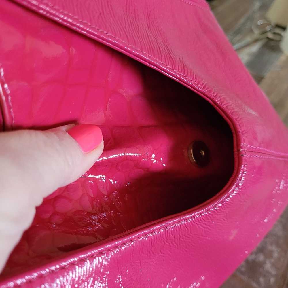 Lilly Pulitzer patent leather  raspberry color su… - image 2