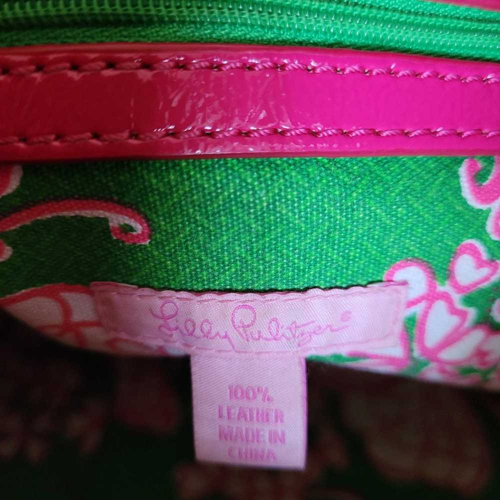 Lilly Pulitzer patent leather  raspberry color su… - image 7