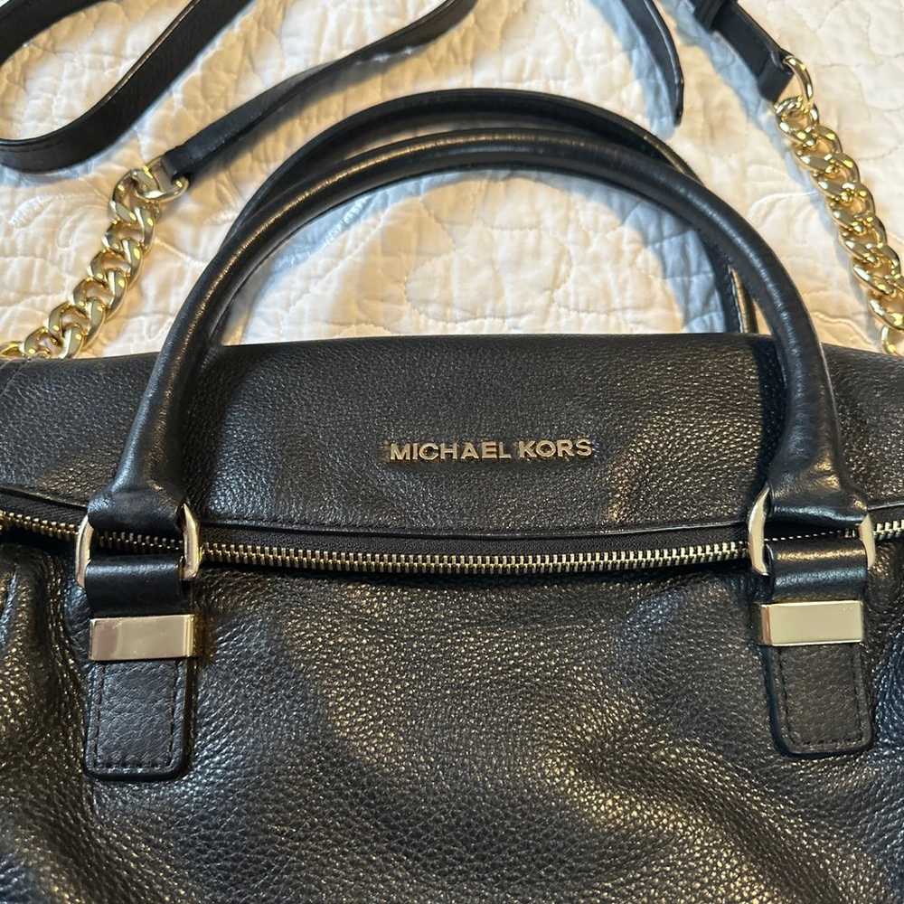 Michael Kors Weston Pebbled Leather Medium Satche… - image 2