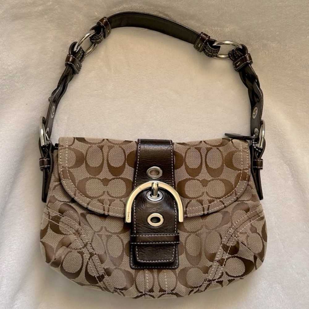 Coach 06171 vintage Y2K signature soho flap bag i… - image 1