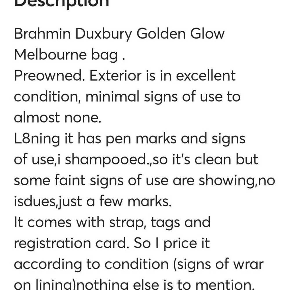 Brahmin Duxbury Golden Glow - image 11