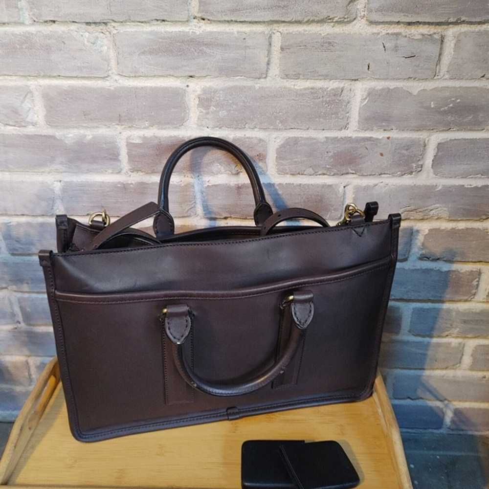 Coach Legacy Brown Leather Laptop Bag - image 10
