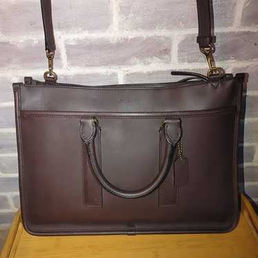 Coach Legacy Brown Leather Laptop Bag - image 1
