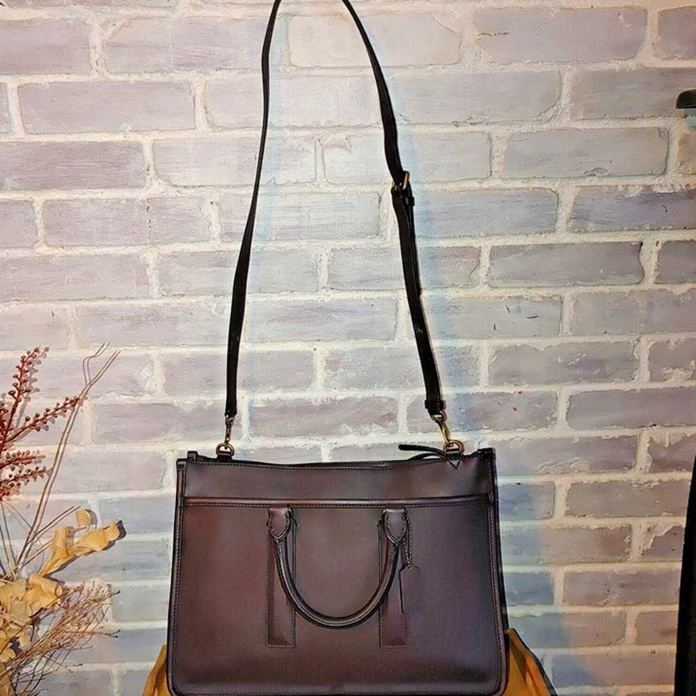 Coach Legacy Brown Leather Laptop Bag - image 2