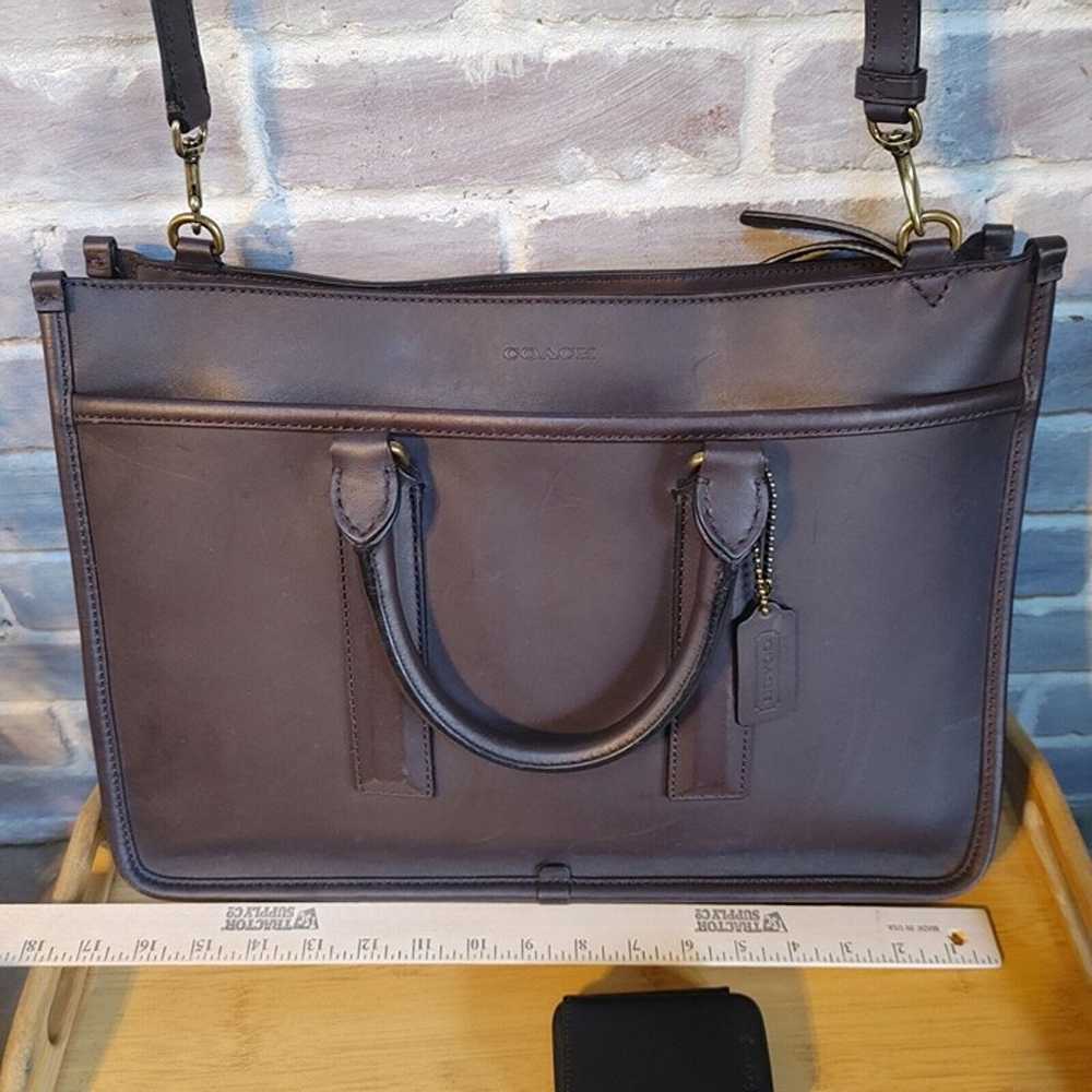 Coach Legacy Brown Leather Laptop Bag - image 3