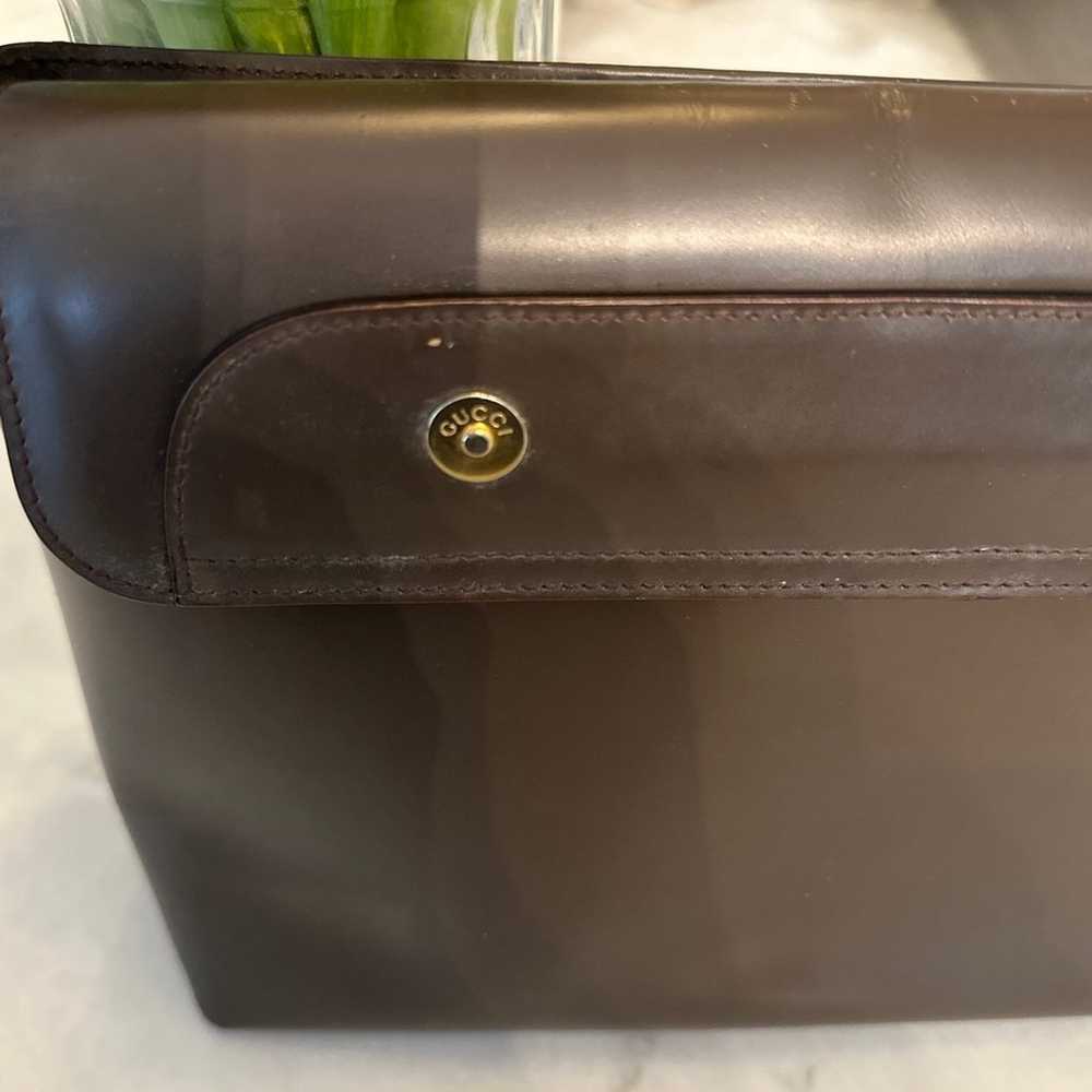 Gucci Brown Leather Shoulder Bag - image 4
