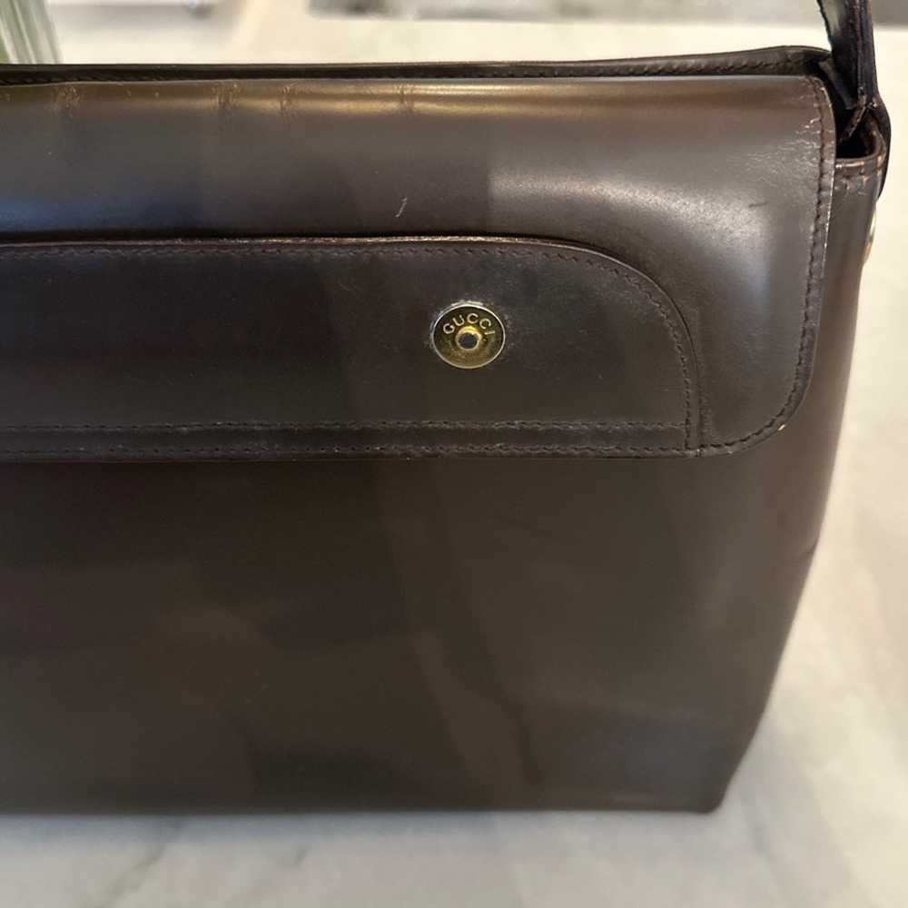 Gucci Brown Leather Shoulder Bag - image 5