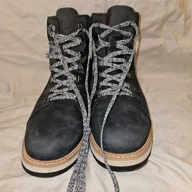 TOMS Black Mesa Lace Up Ankle Booties
