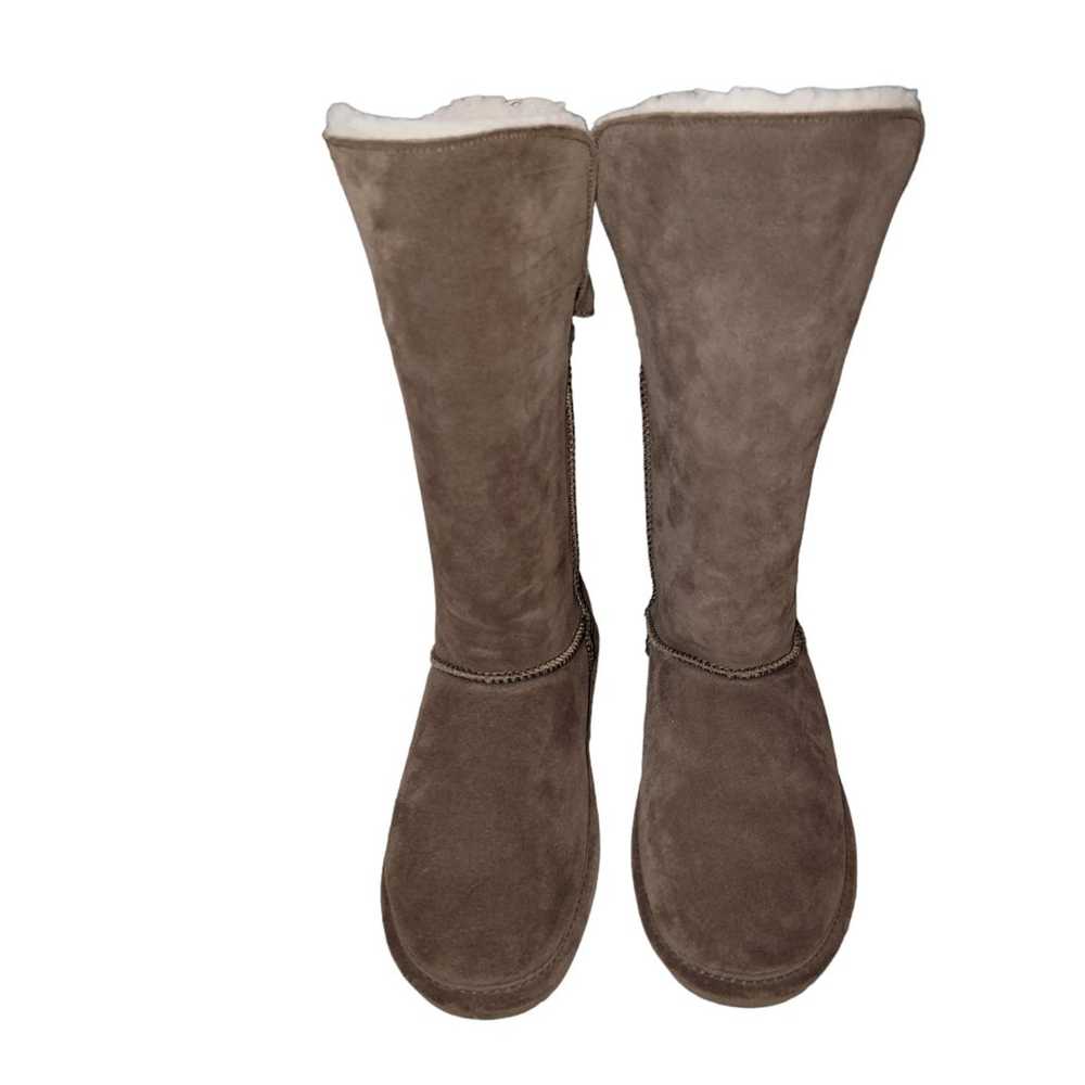Bearpaw Amie tall suede & wool blend boots size 10 - image 2