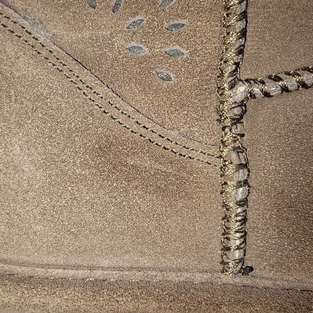 Bearpaw Amie tall suede & wool blend boots size 10 - image 9