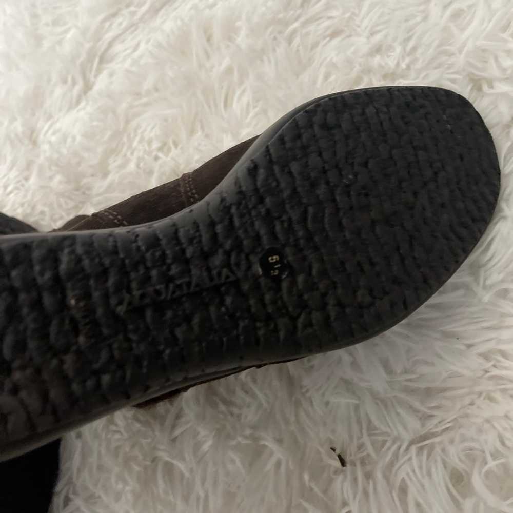 Aquatalia Brown suede knit boots - image 8