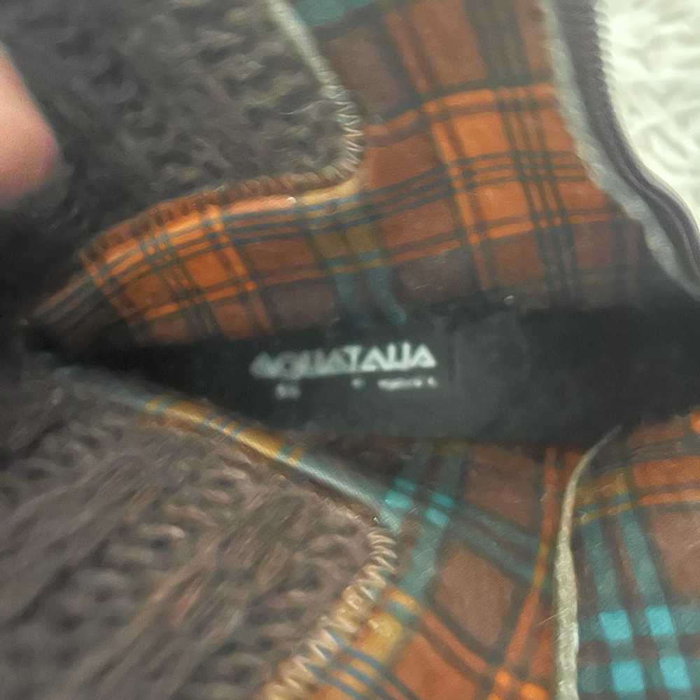 Aquatalia Brown suede knit boots - image 9