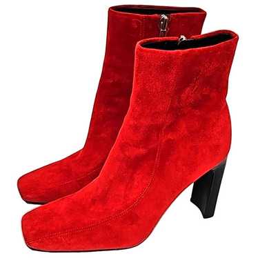 Mark Fisher Ltd. Red Suede Leather Darron Ankle B… - image 1