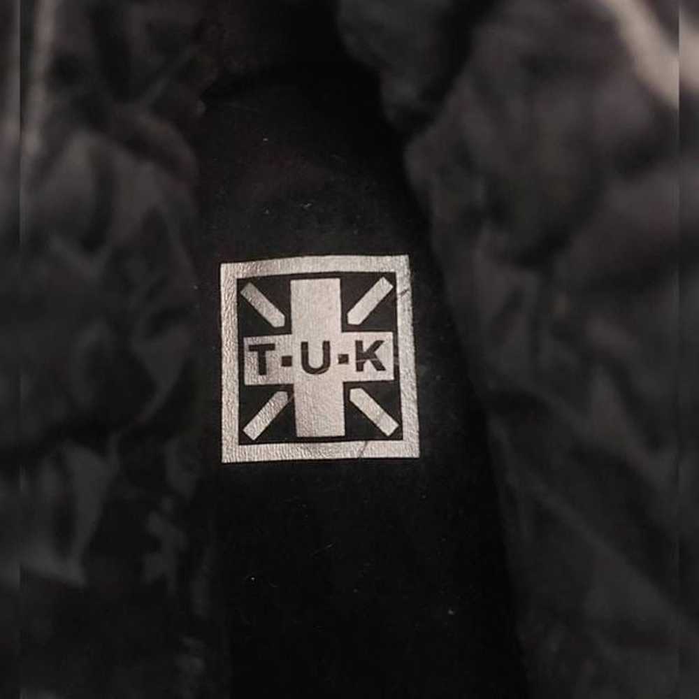 TUK Black Velvet Creeper Boots size 6 - image 8