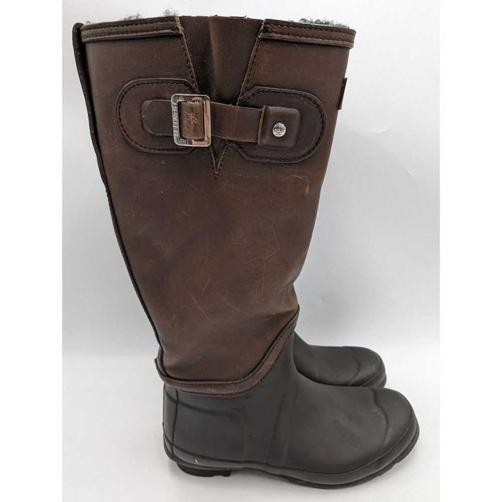 HUNTER Womens Brown Leather Equestrian Riding Boo… - image 3