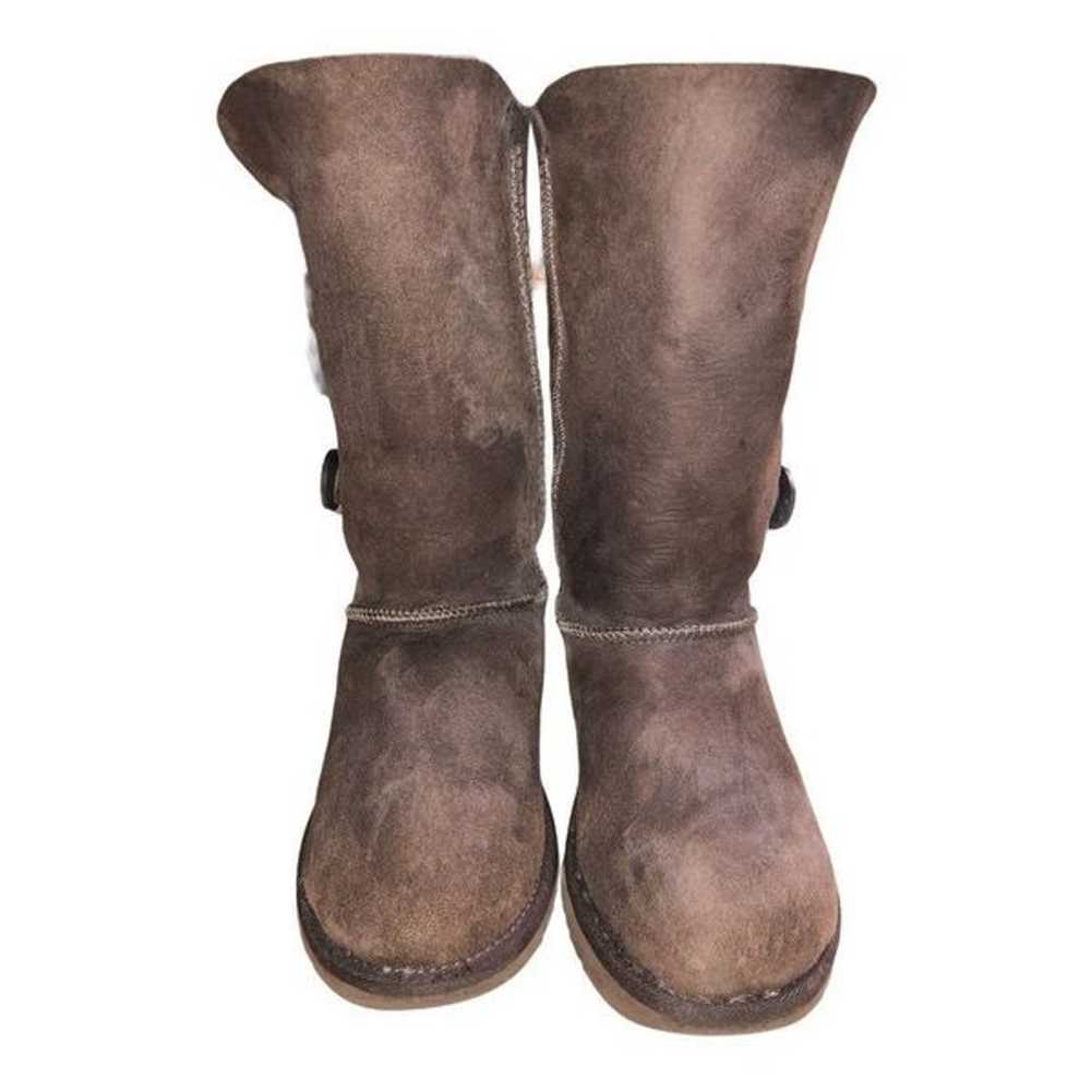 UGG Bailey, 3 Button Brown Boots Authen - image 2