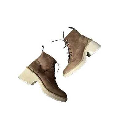 Sorel Hi-Line Heel Lace Boots size 12 Brown Chunk… - image 1