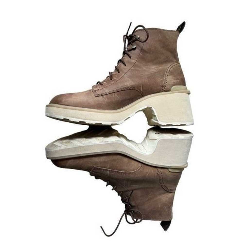 Sorel Hi-Line Heel Lace Boots size 12 Brown Chunk… - image 3