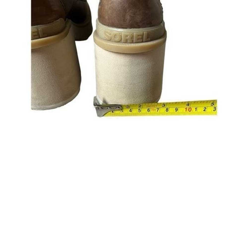 Sorel Hi-Line Heel Lace Boots size 12 Brown Chunk… - image 9