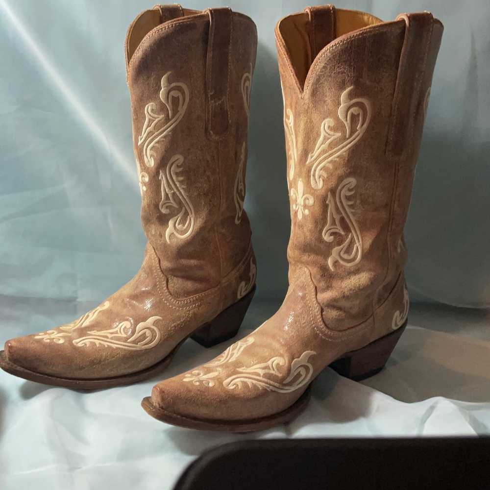 Corral Embroidered  Cowboy Boots - image 2