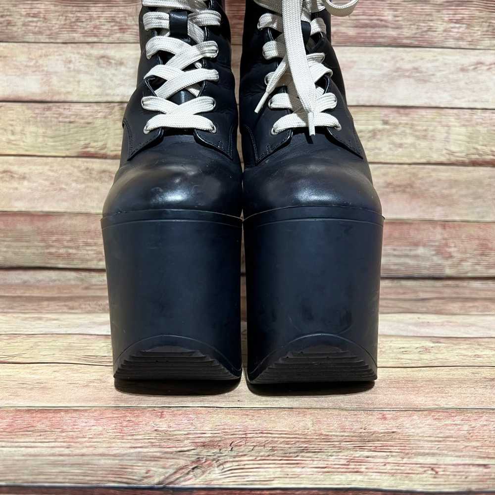 UNIF Black Leather Salam Platform Boots - image 4