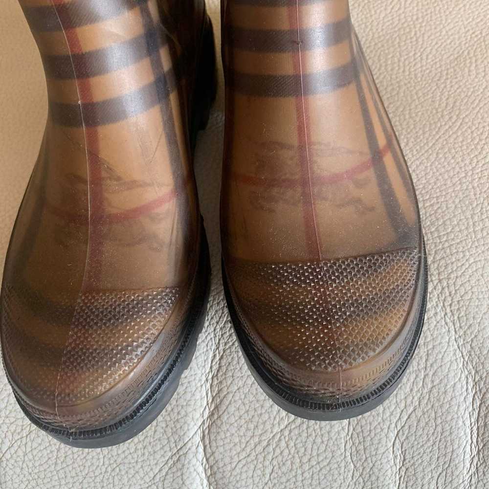 BURBERRY Authentic Rubber Printed Rain Boots. Siz… - image 6