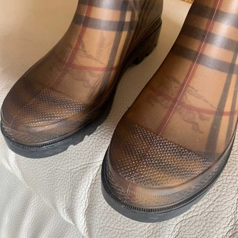 BURBERRY Authentic Rubber Printed Rain Boots. Siz… - image 8