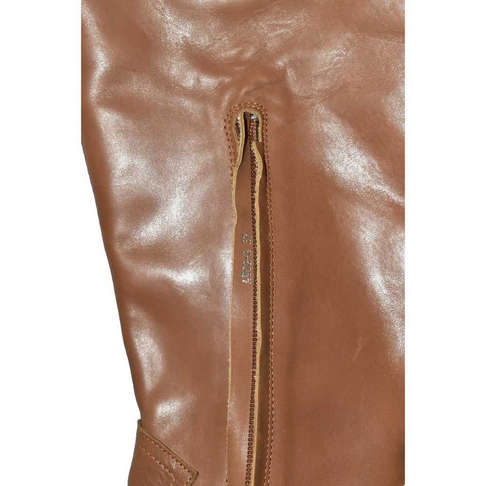 C0 NEW ALIAS MAE Tan Leather 3/4 Inner Zip Pointe… - image 7